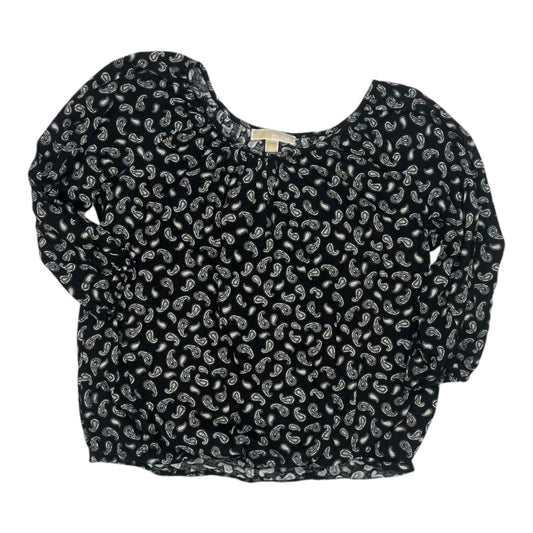 Top Ls Designer By Michael Kors In Black, Size:L