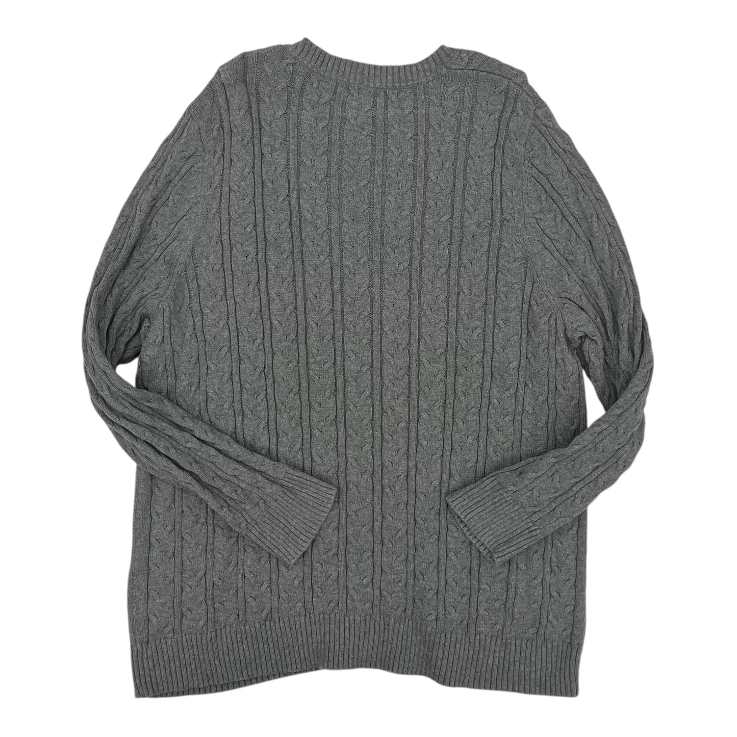 Sweater By Croft And Barrow In Grey, Size:3X