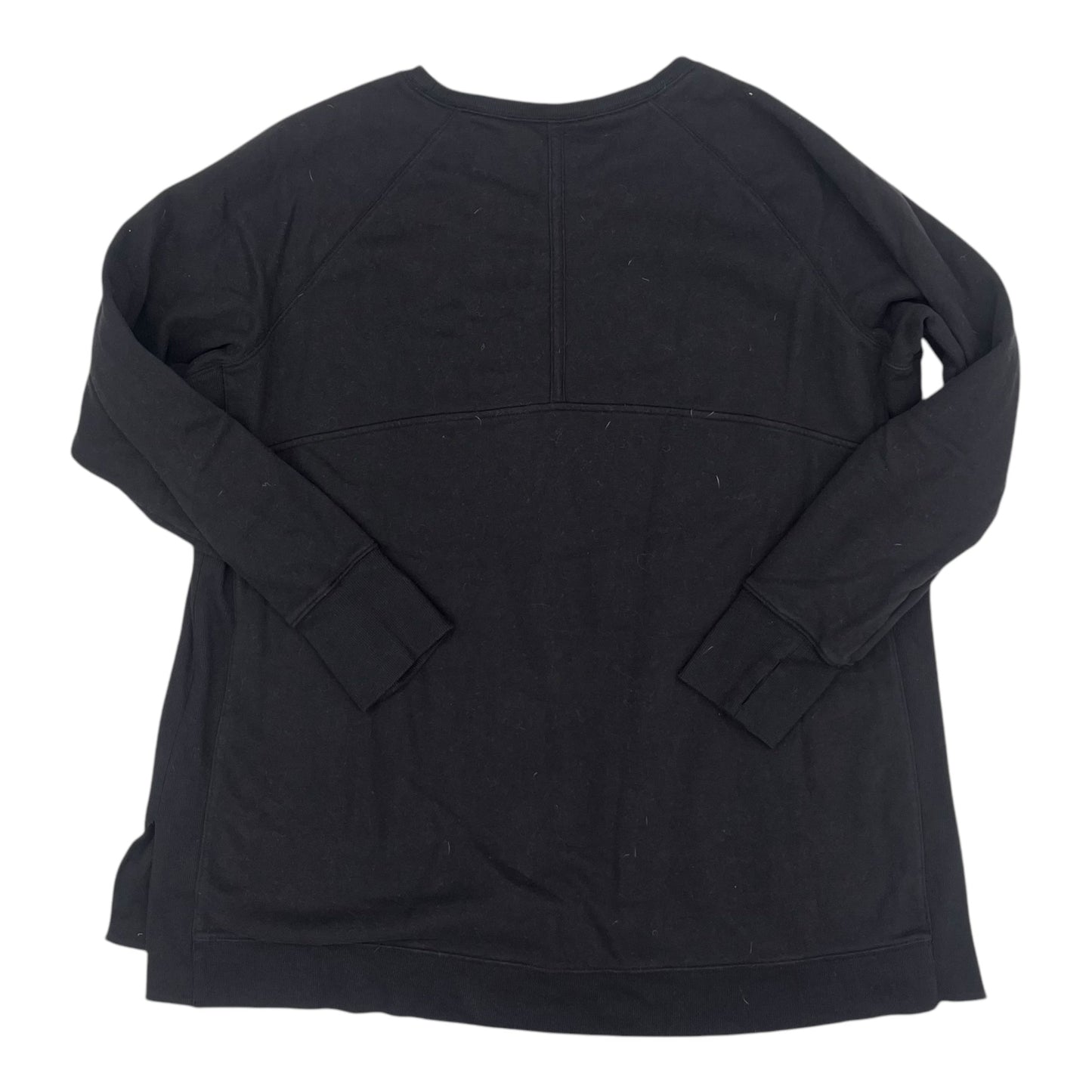 Athletic Top Ls Crewneck By Tek Gear In Black, Size:2X