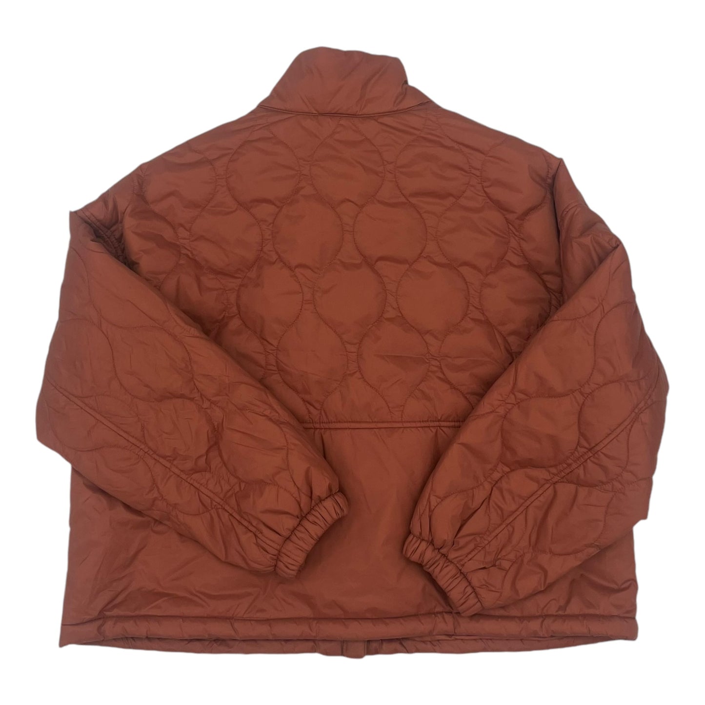 Jacket Puffer & Quilted By Old Navy In Orange, Size:L