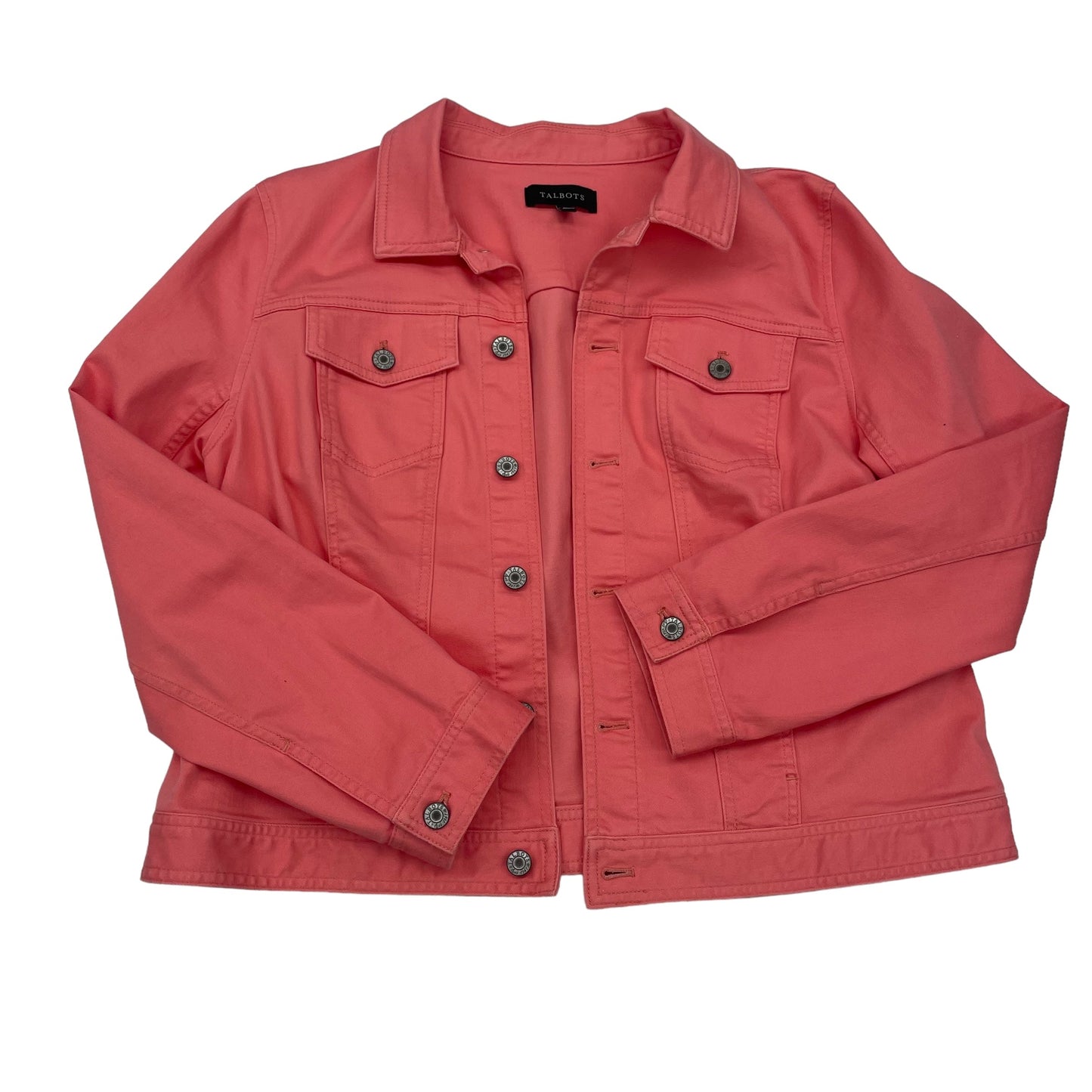 PINK DENIM TALBOTS JACKET DENIM, Size XL