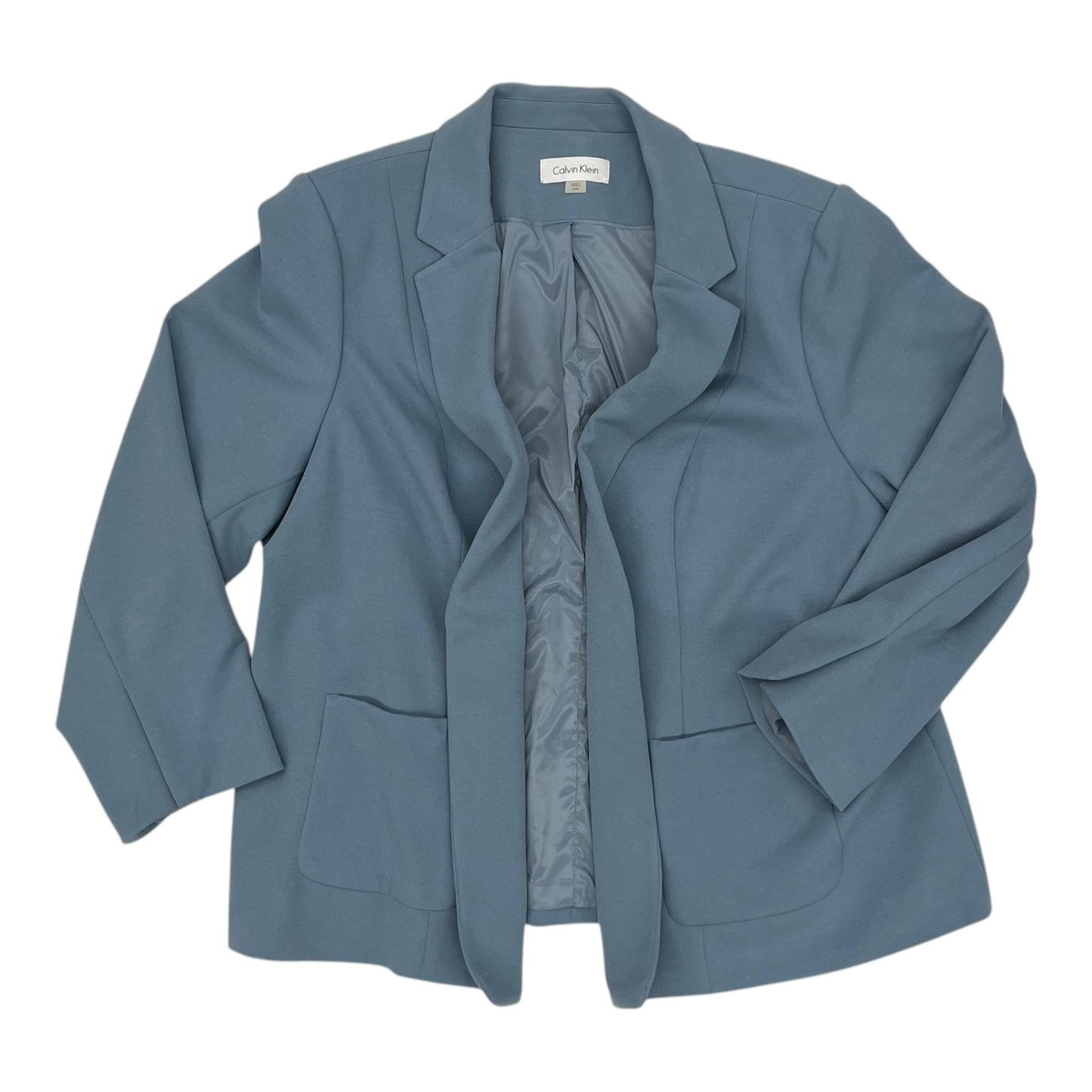 Blazer By Calvin Klein In Blue, Size:3X