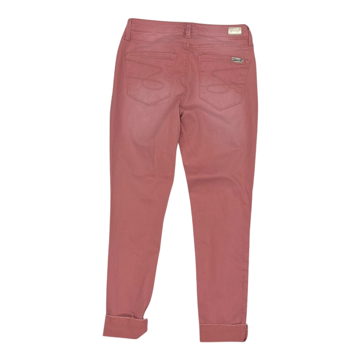 Jeans Skinny By Seven 7 In Pink Denim, Size:6