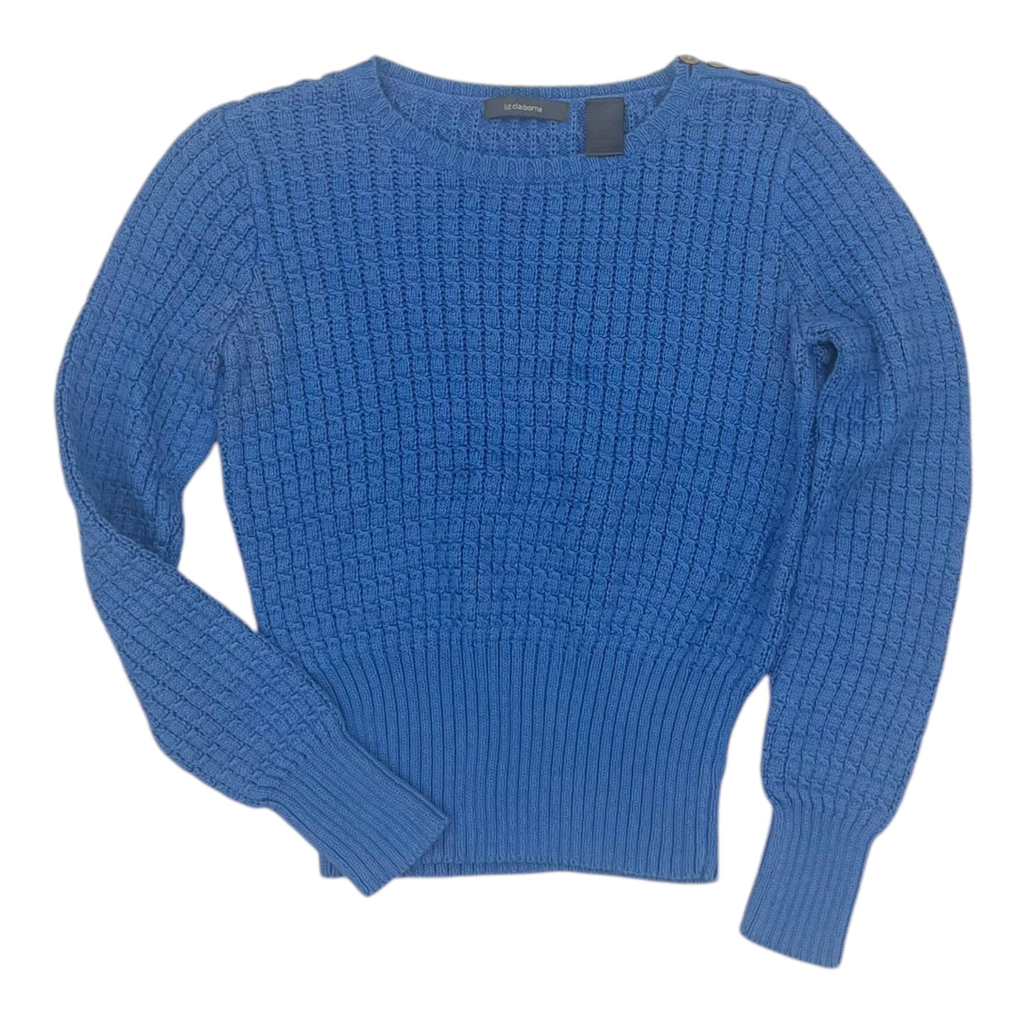 Sweater By Liz Claiborne In Blue, Size:S