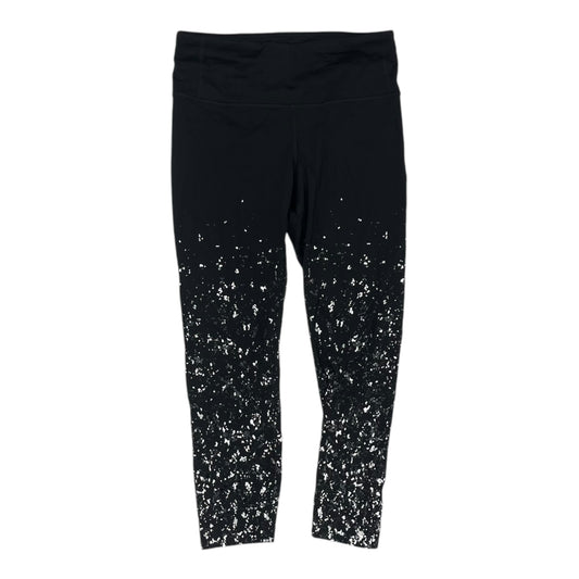 Athletic Capris By Lululemon In Black & Silver, Size:M