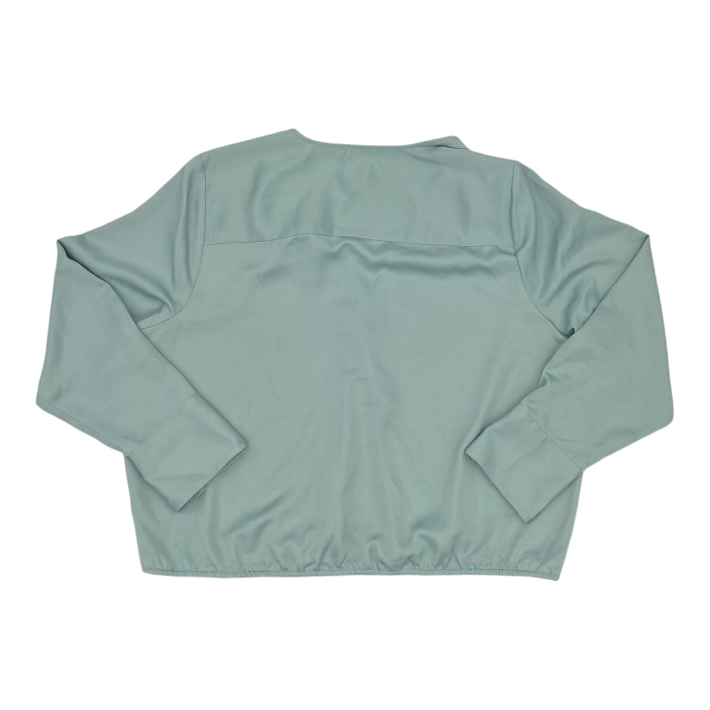 GREEN BLOUSE LS by A NEW DAY Size:2X