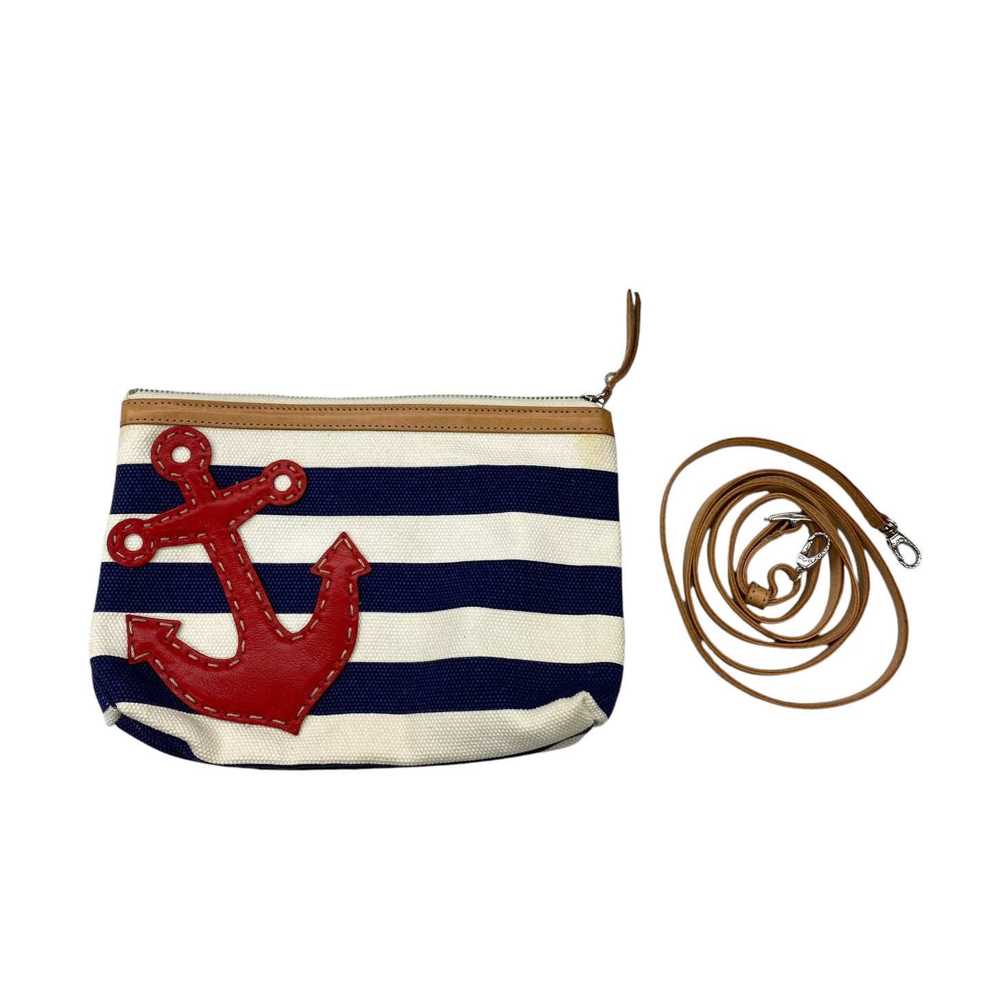 BLUE & RED & WHITE CROSSBODY by BRIGHTON Size:SMALL