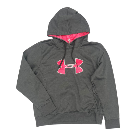 Athletic Top Ls Hoodie By Under Armour In Grey, Size:Xl