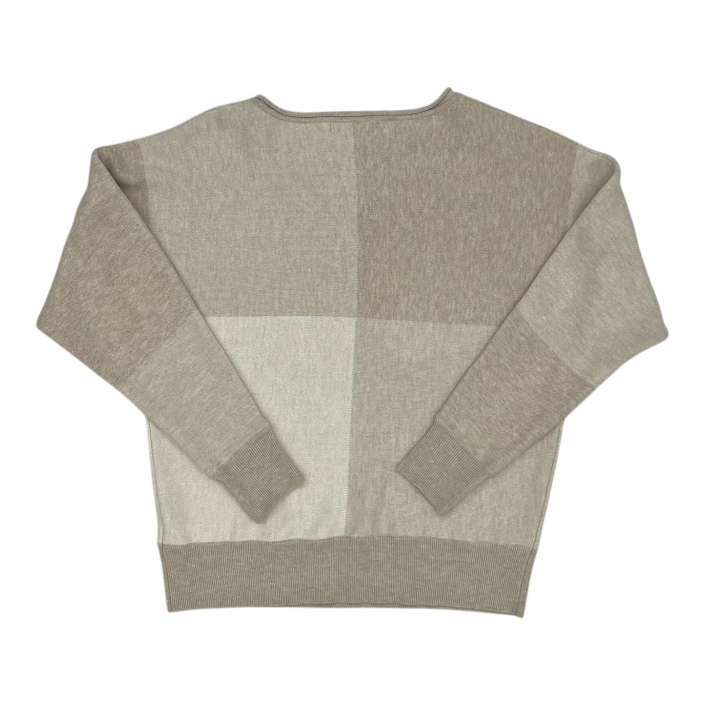 Sweater By Tahari By Arthur Levine In Tan, Size:M