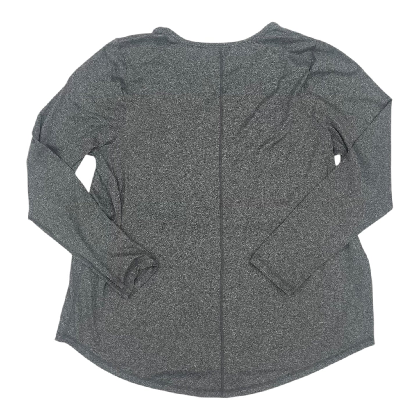 Athletic Top Ls Crewneck By Livi Active In Grey, Size:1X