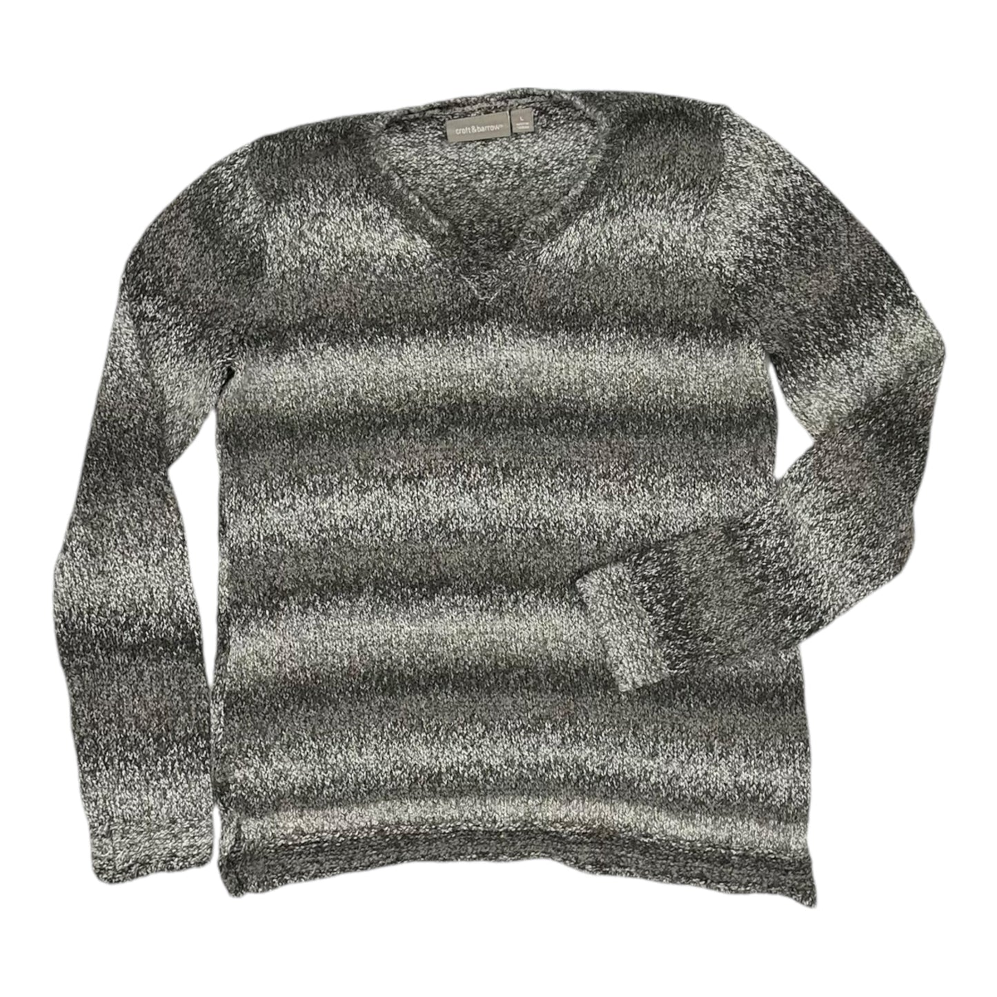 Sweater By Croft And Barrow In Grey, Size:L