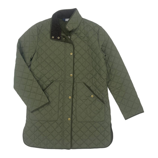 Jacket Puffer & Quilted By Lands End In Green, Size:Xs