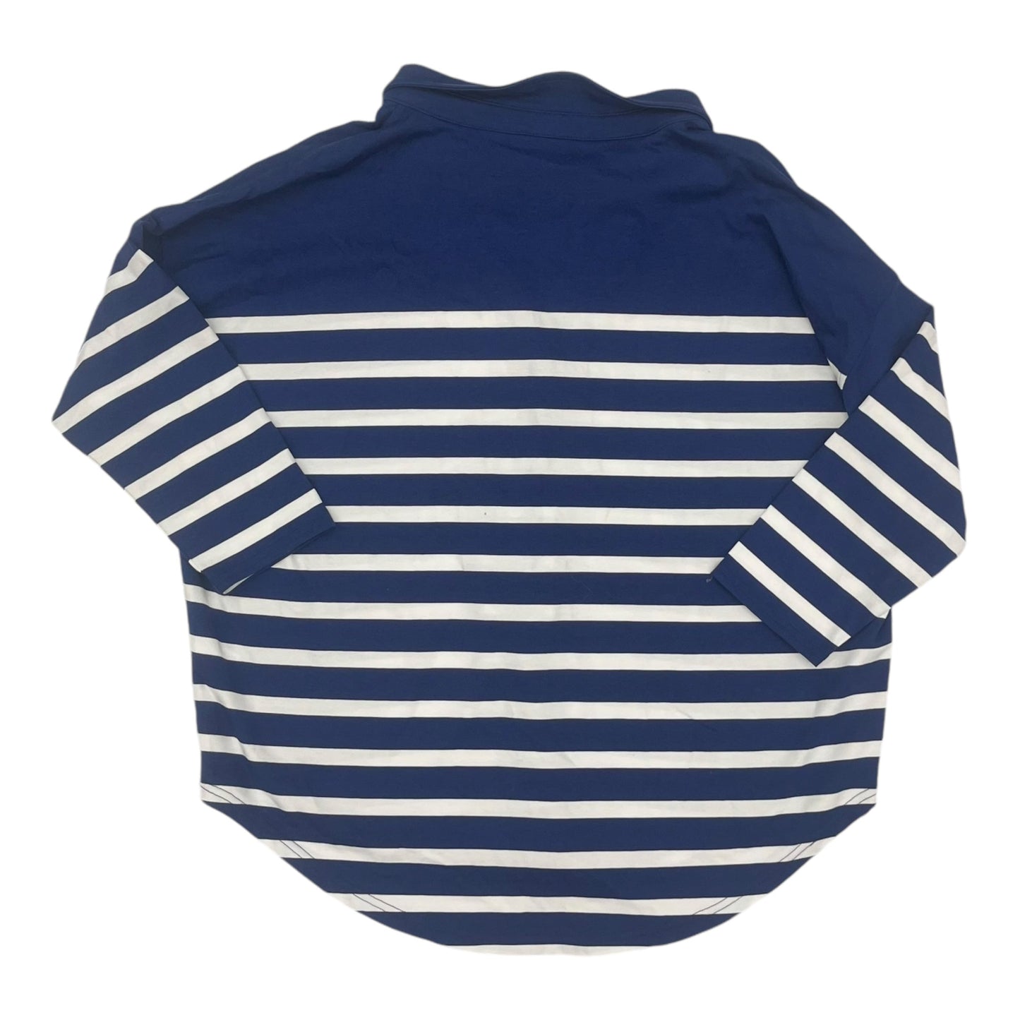 Top 3/4 Sleeve By Vineyard Vines In Blue & White, Size:S