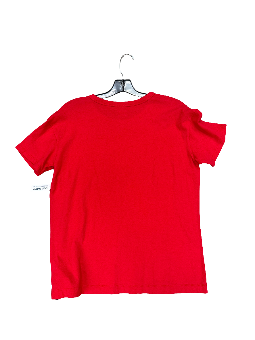 Top Short Sleeve By Old Navy In Red, Size: M