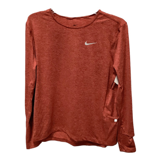 Athletic Top Long Sleeve Crewneck By Nike  Size: L