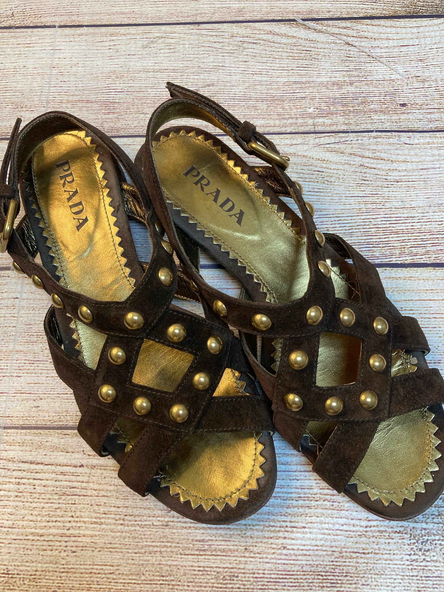 Sandals Luxury Designer By Prada  Size: 5.5