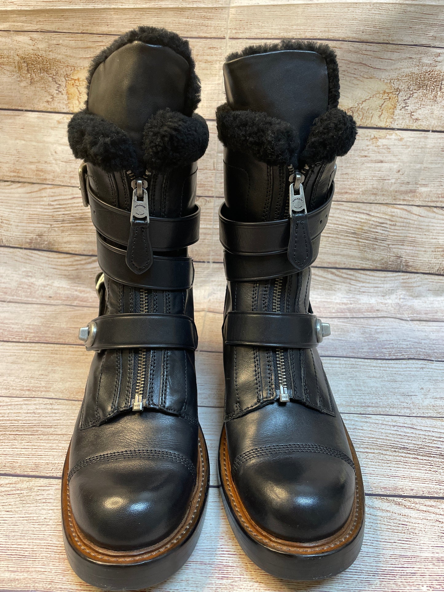 Boots Designer By Coach  Size: 10