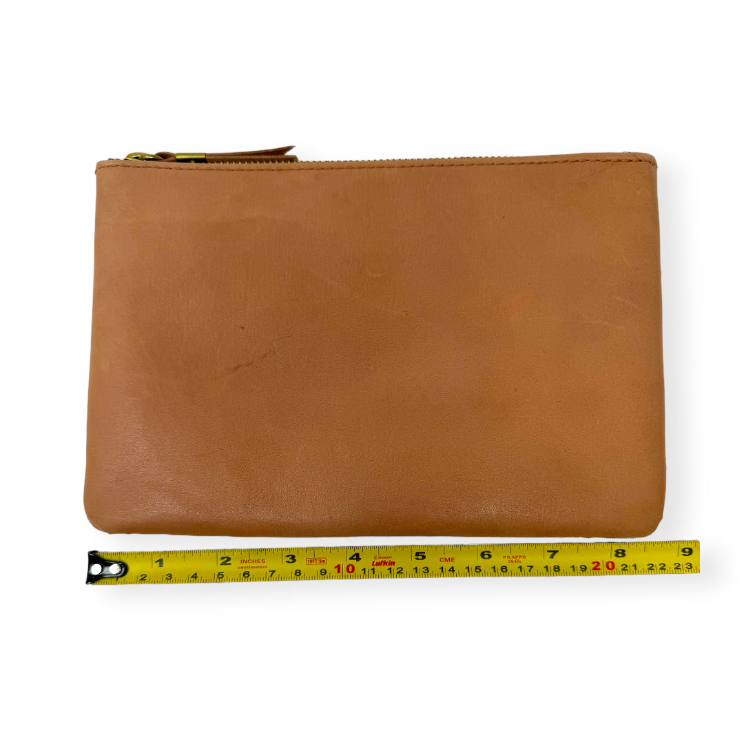 Clutch Leather By Madewell  Size: Medium