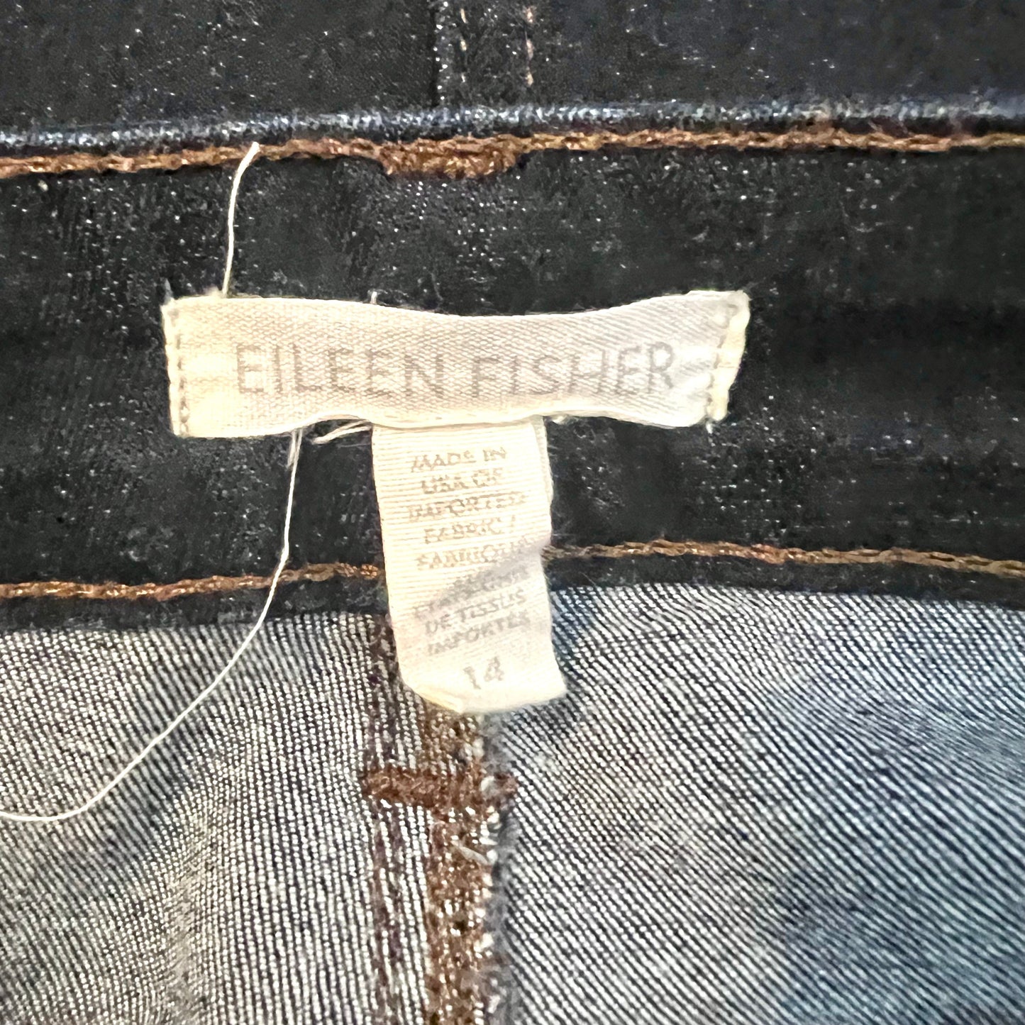 Jeans Skinny By Eileen Fisher  Size: 14