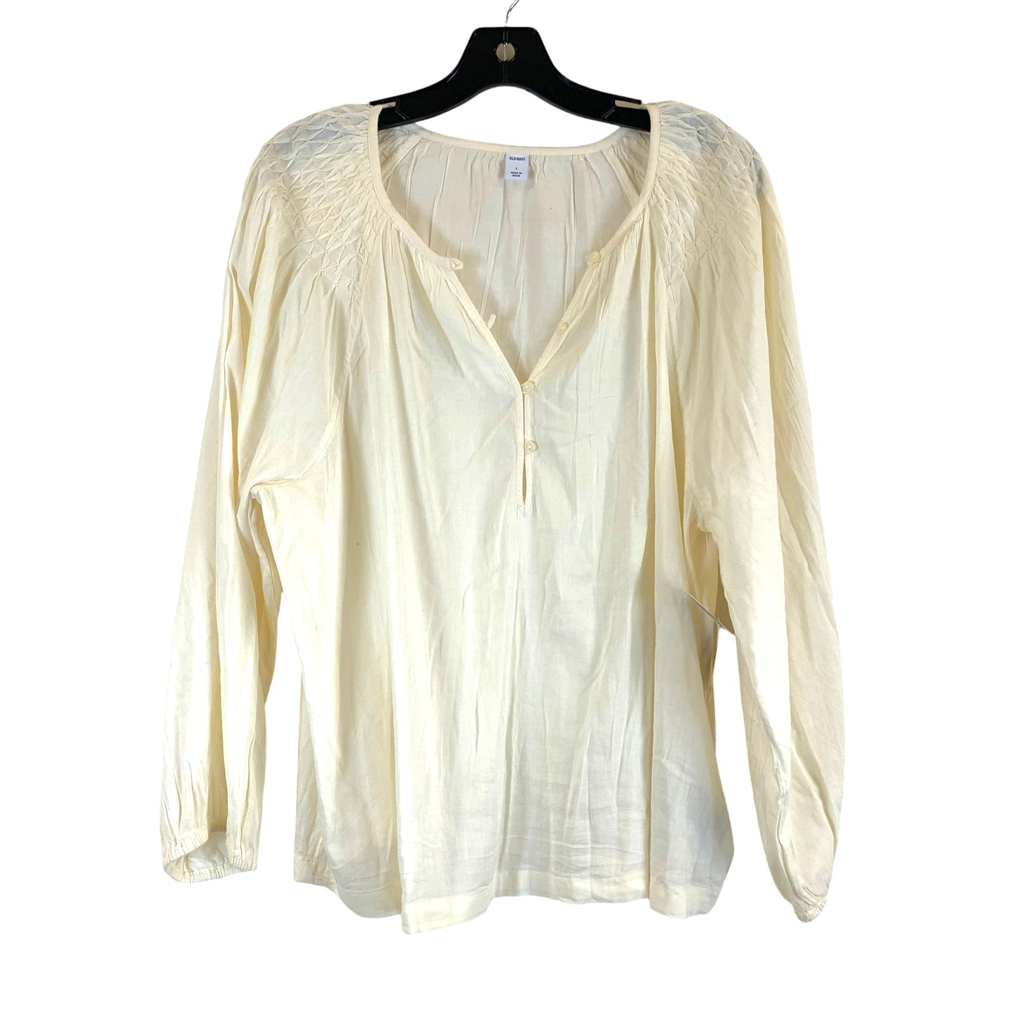 Top Long Sleeve Basic By Old Navy O  Size: L