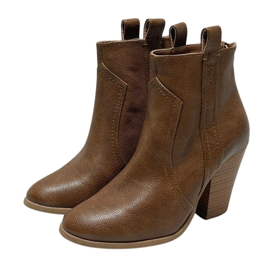 Boots Ankle Heels By Just Fab  Size: 7