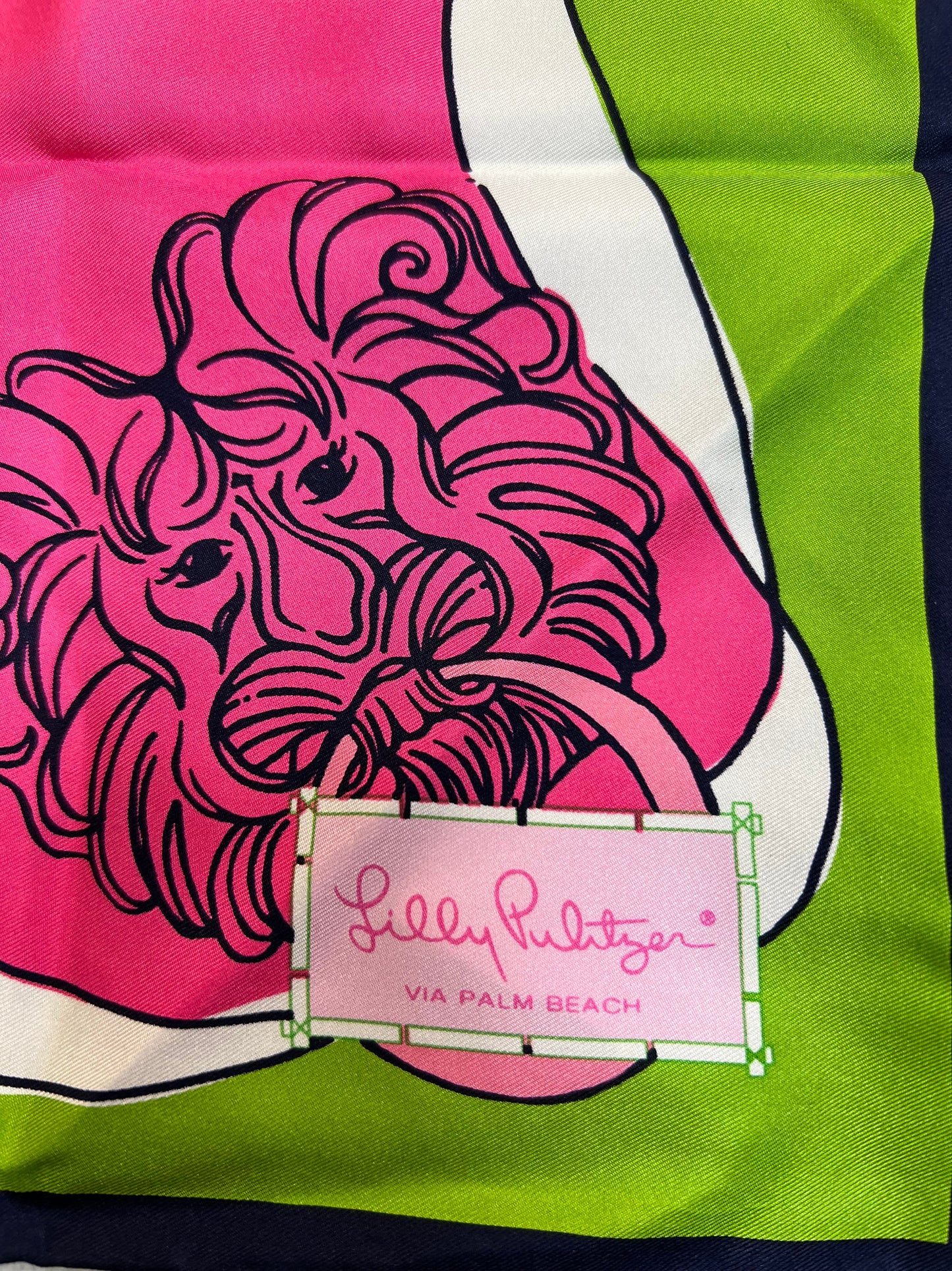 Scarf Square 100% Silk By Lilly Pulitzer