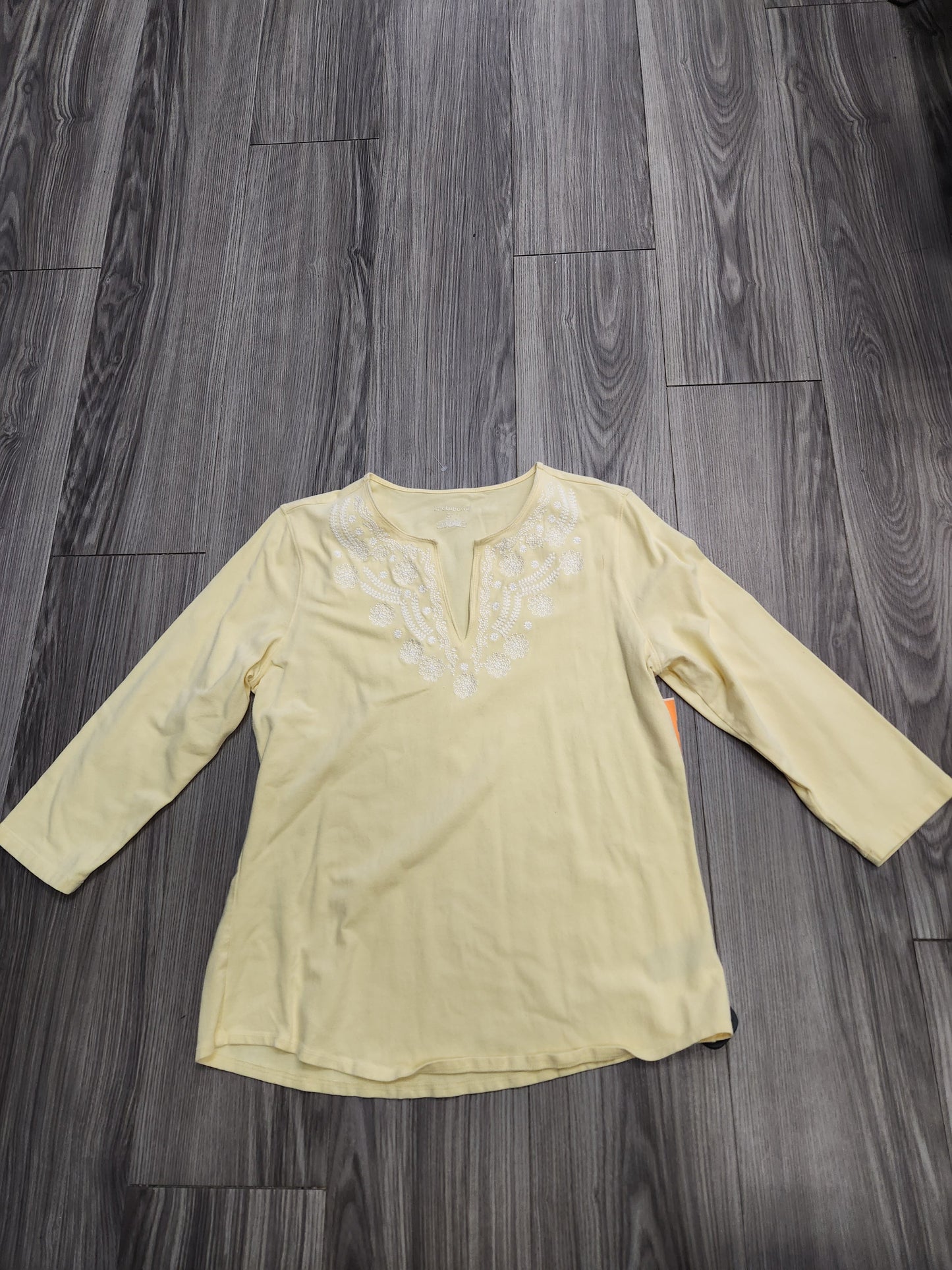 Top 3/4 Sleeve By Liz Claiborne  Size: L