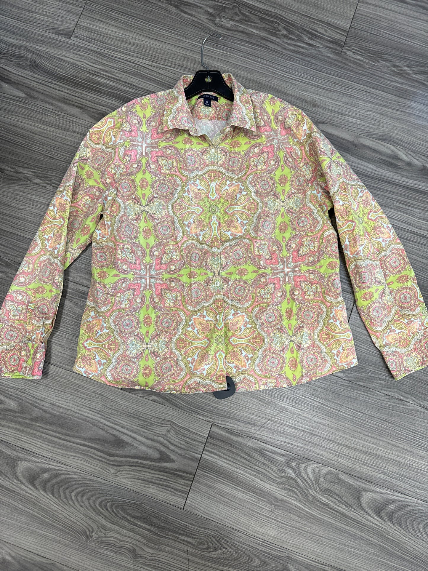 Blouse Long Sleeve By Lands End  Size: 18