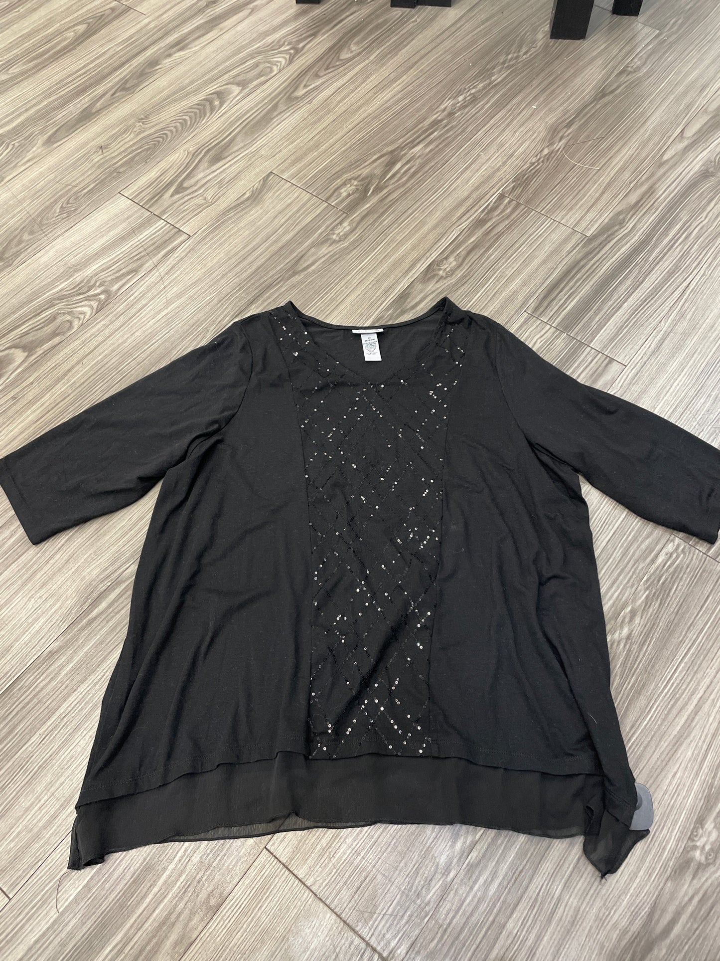 Top 3/4 Sleeve By Catherines  Size: 1x