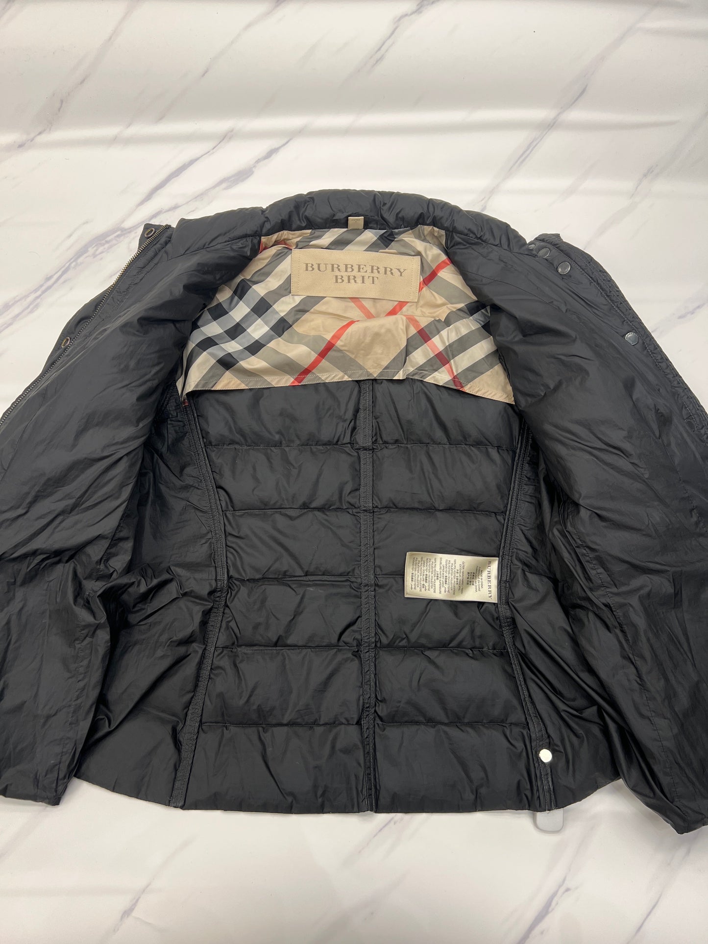 Coat Luxury Designer By Burberry  Size: S