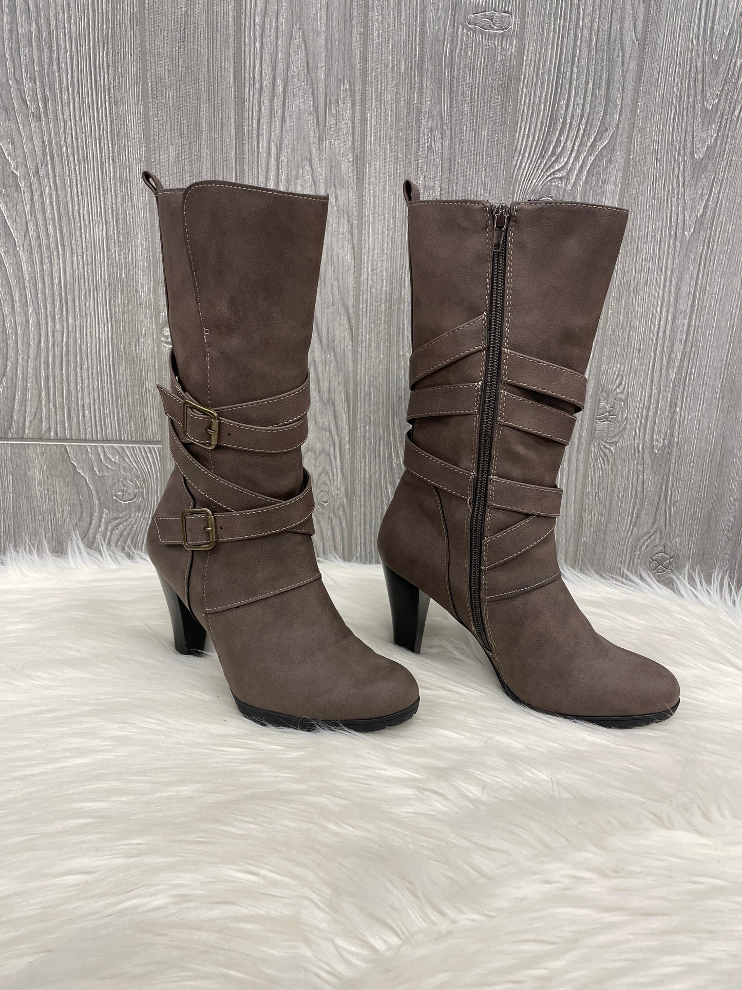 Boots Mid-calf Heels By Black Rivet  Size: 6