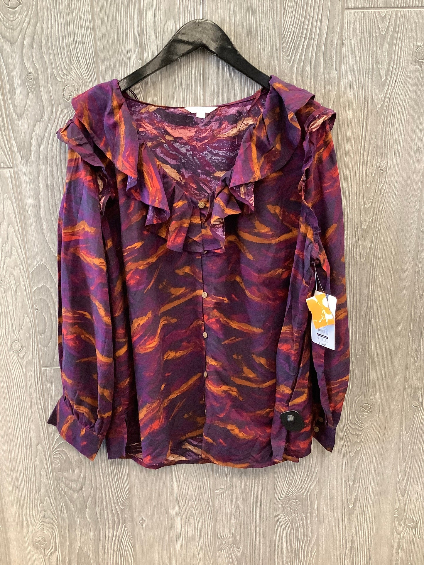 Blouse Long Sleeve By Terra & Sky  Size: 1x