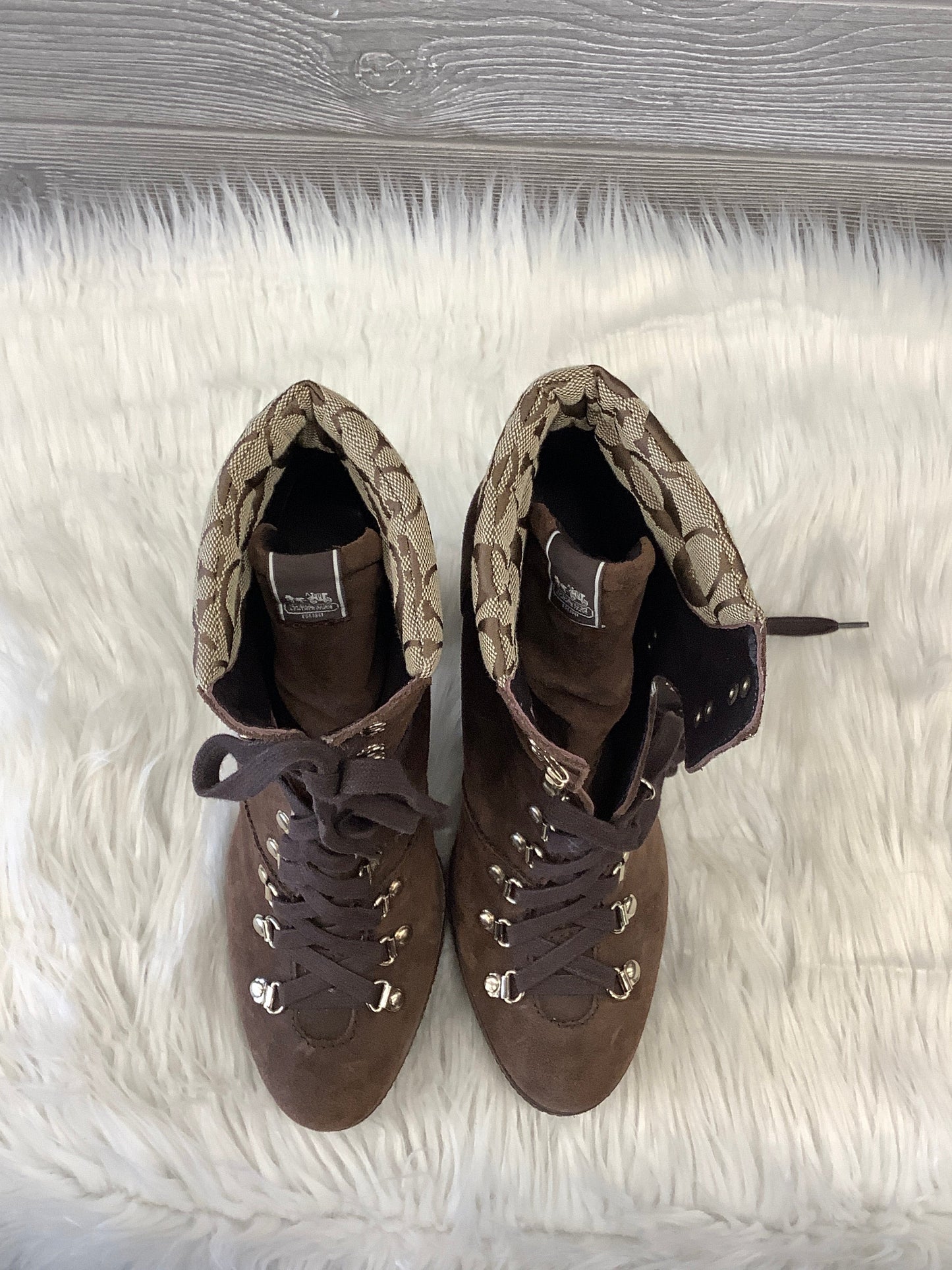 Boots Designer By Coach  Size: 11